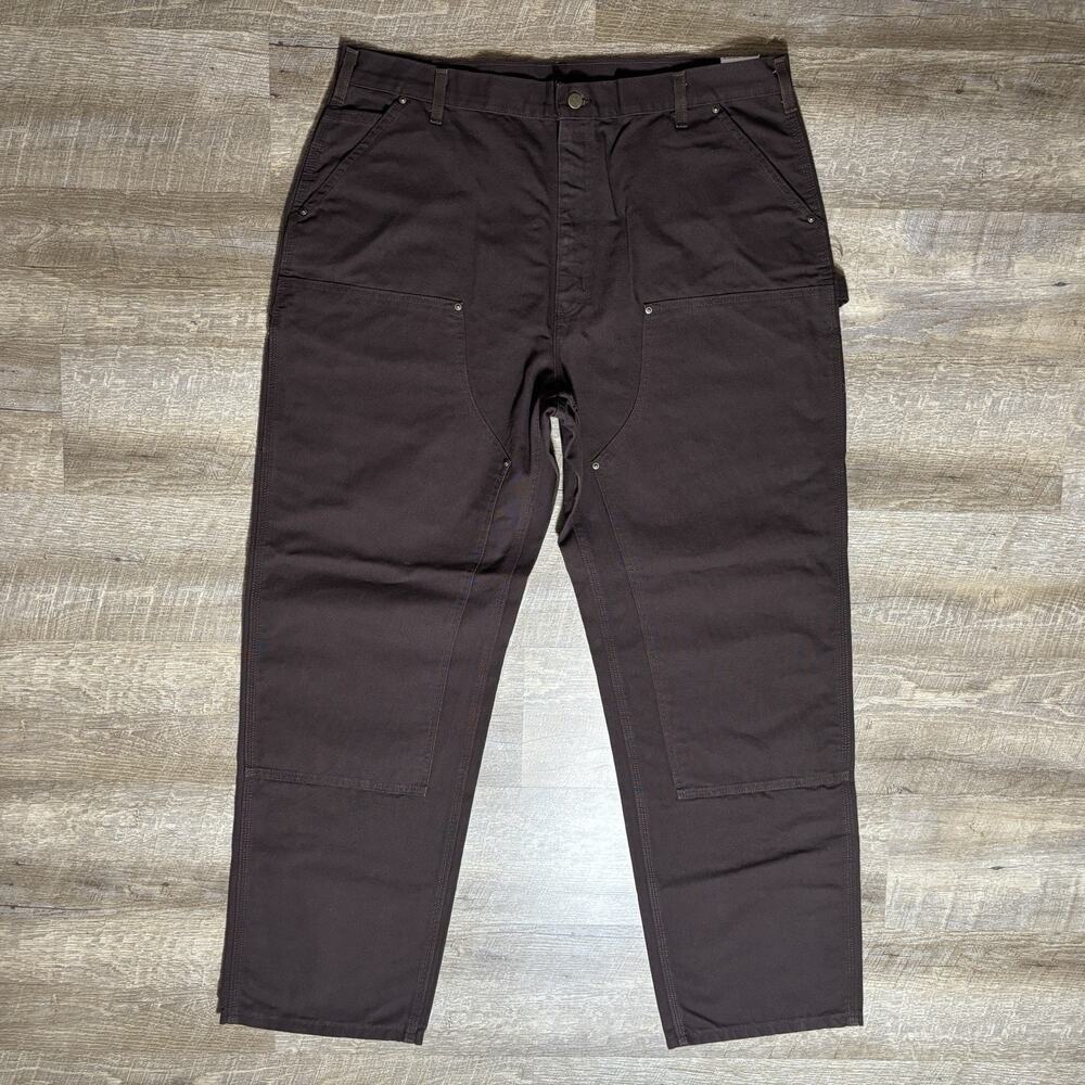NWT Carhartt B136-DKB Double Knee Carpenter Pants Men's 42x34 Duck Canvas Work